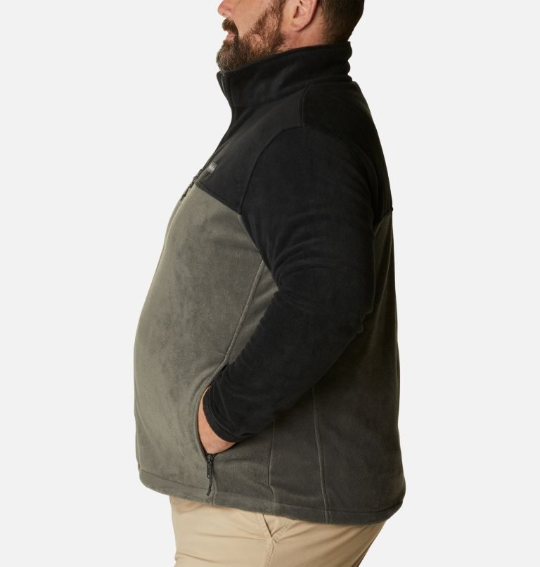 Men's Columbia Steens Mountain 2.0 Full Zip Fleece Jackets Black / Grey | Plus Size CA-F6305